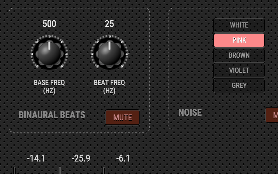 screenshot of Binaural Beats